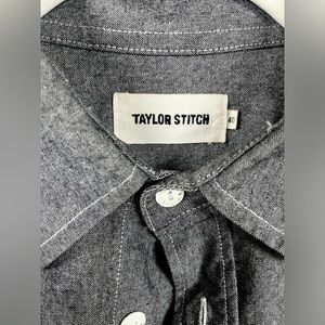 Taylor Stick MD Grey Chambray shirt.